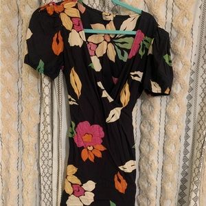 Billabong Wrap Dress w/ Floral Print